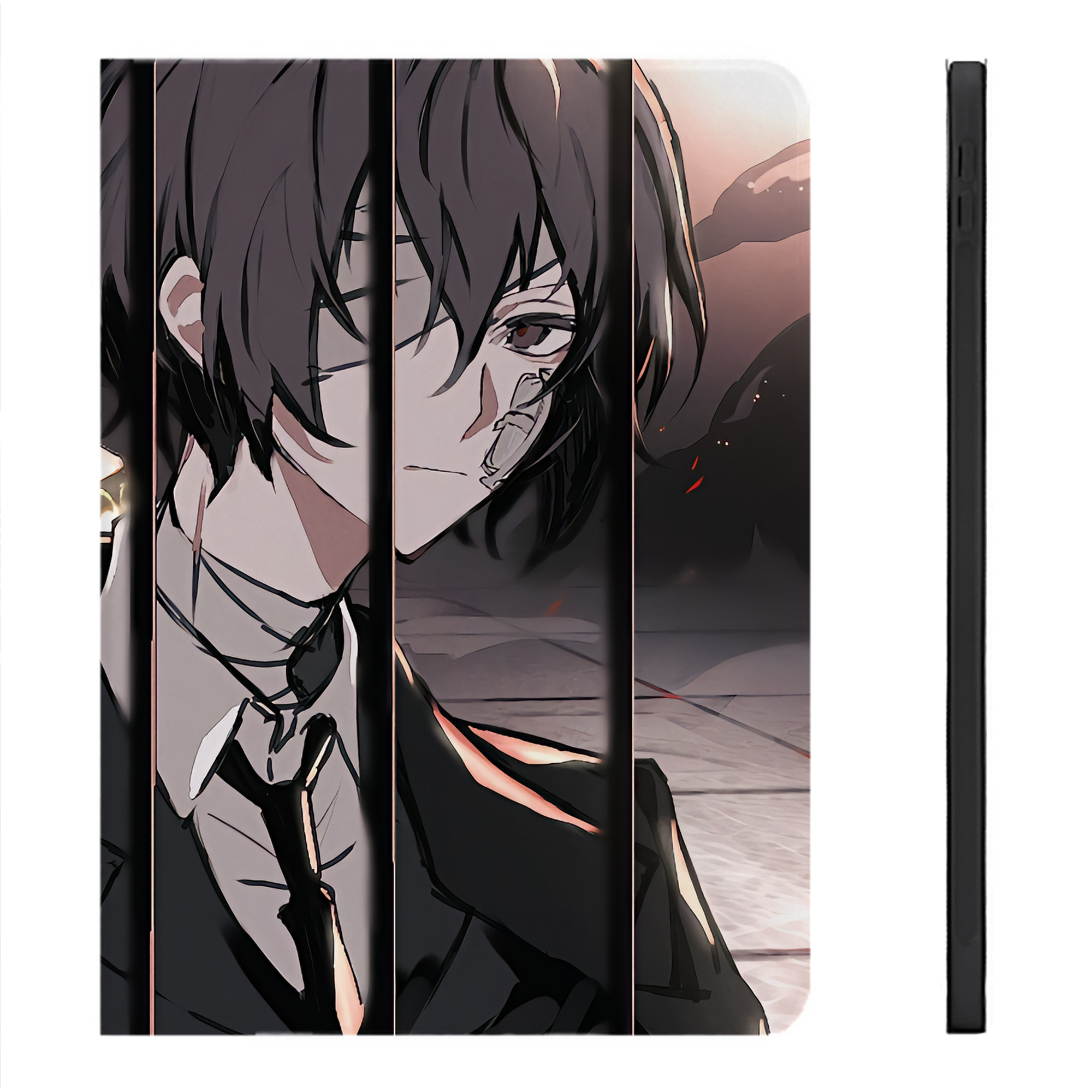 （画像用） 文豪ストレイドッグス Bungo Stray Dogs IPadケース ペンホルダー付き ブックスタイルデザイン